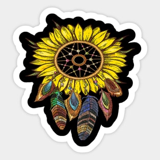 Dream Catcher Sunflower Sticker